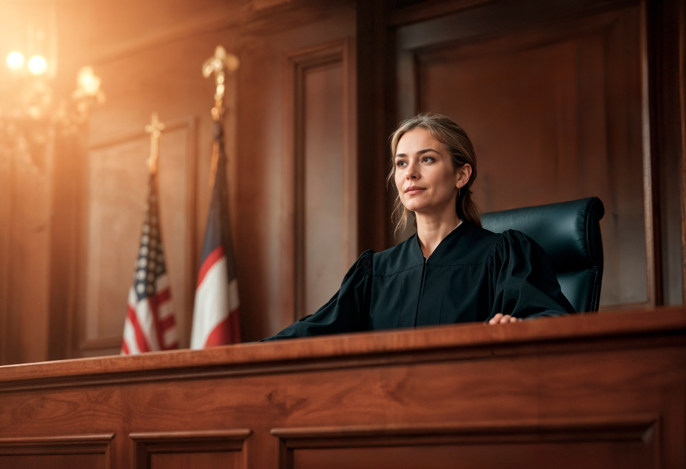 Portrait of woman judge for international day of women judges