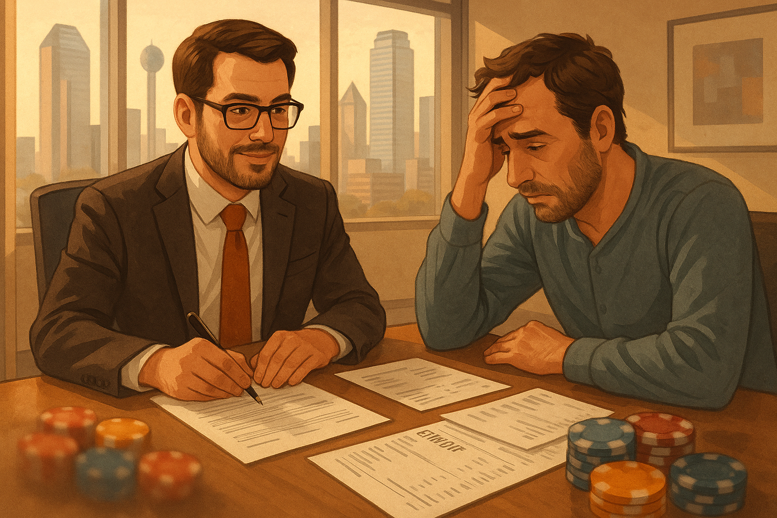 Illustration of Avoiding a Fraud Fight Over Recent Casino Cash Advances