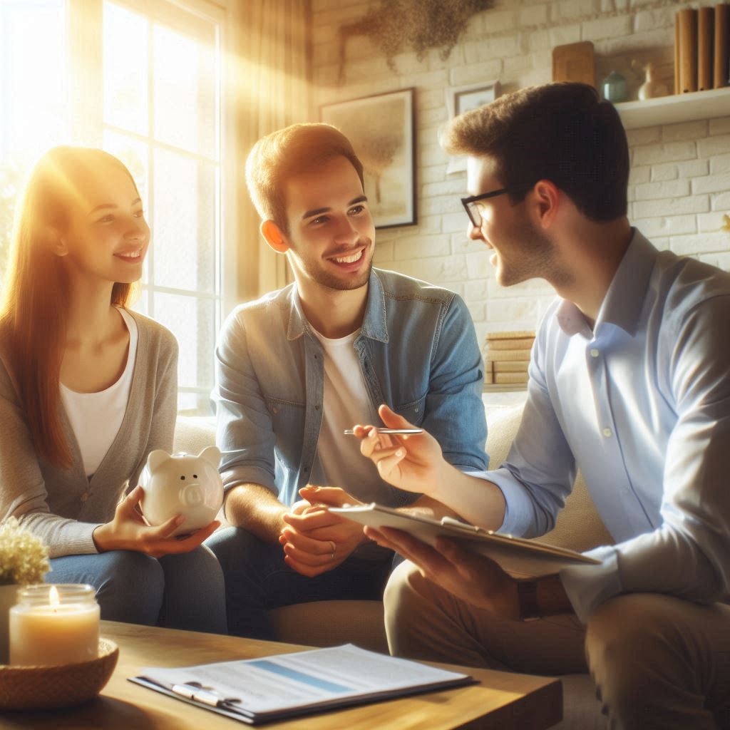three people discussing funding a living trust in Texas