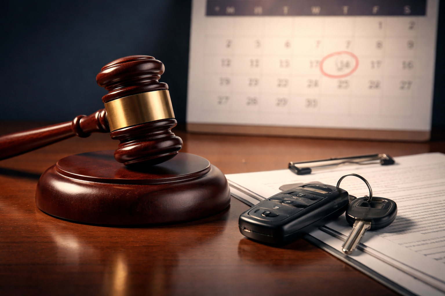 Illustration of racing the auction clock after car repossession in Texas bankruptcy