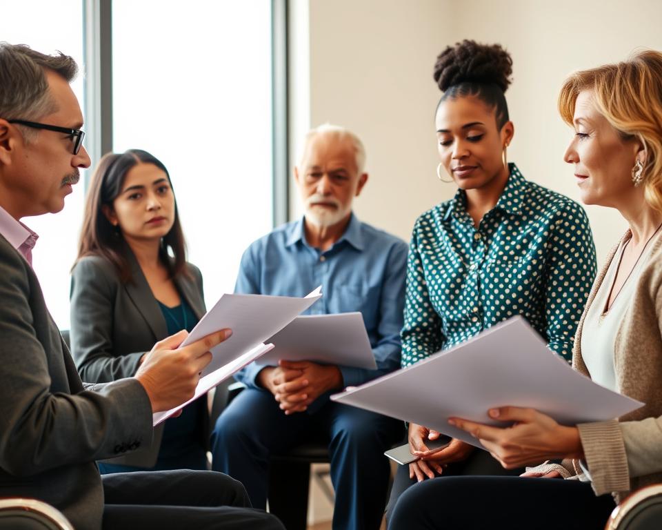 Texas family discussing medicaid estate recovery questions with attorney