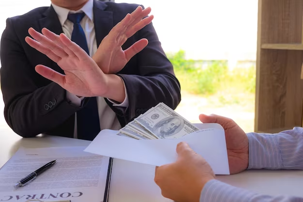 A man in a suit is handing money to a man in a suit, raising questions about debt collectors and potential lawsuits.