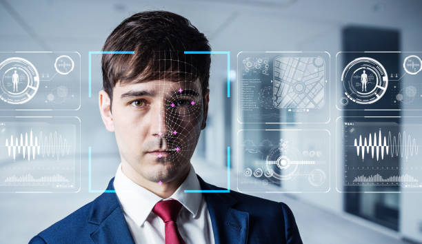 Authenitication by facial recognition concept. Biometrics. Security system. What Are the Legal Implications of Biometric Data Collection?