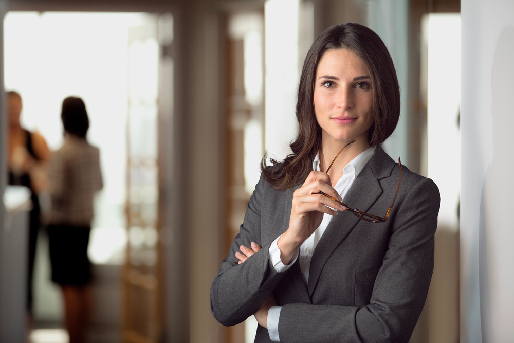 Smart intelligent witty cunning resourceful law attorney, defense lawyer for justice at the office